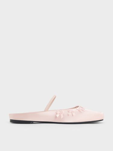 Charles & Keith - Mules en satin à bout carré et noeud - Charles & Keith - Modalova