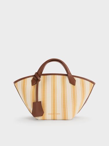 Charles & Keith - Mini cabas Ivanna en toile rayée - Charles & Keith - Modalova