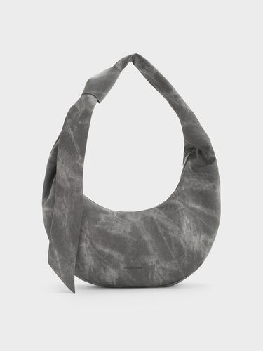 Charles & Keith - Sac hobo incurvé à noeud Toni en denim - Charles & Keith - Modalova