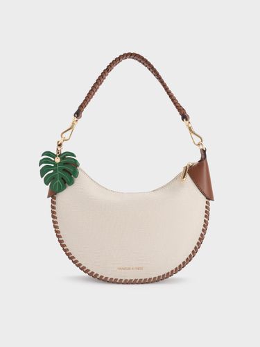 Charles & Keith - Sac hobo incurvé tressé en toile Blume - Charles & Keith - Modalova