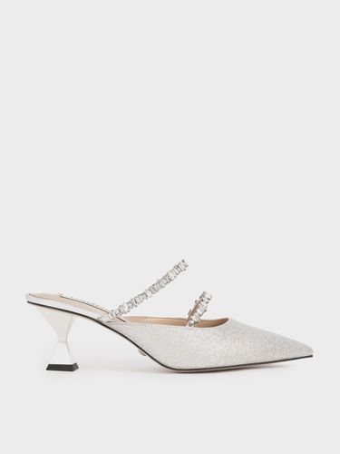 Charles & Keith - Mules à paillettes incrustées de pierres fines - Charles & Keith - Modalova