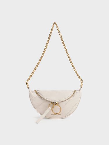 Charles & Keith - Sac bandoulière effet froissé en demi-lune - Charles & Keith - Modalova