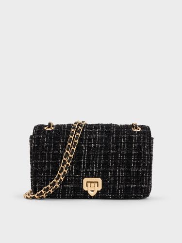 Charles & Keith - Sac à bandoulière tressé en tweed Arwen à motif losanges - Charles & Keith - Modalova