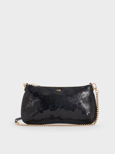 Charles & Keith - Sac porté épaule en maille à paillettes et cuir - Charles & Keith - Modalova