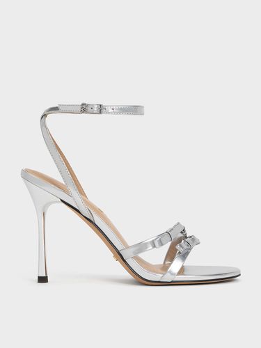Charles & Keith - Sandales métallisées à talon aiguille et bride de cheville Jessy - Charles & Keith - Modalova