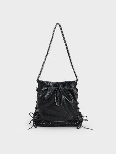 Charles & Keith - Sac à dos réversible à poignée en chaîne et œillets Duo - Charles & Keith - Modalova