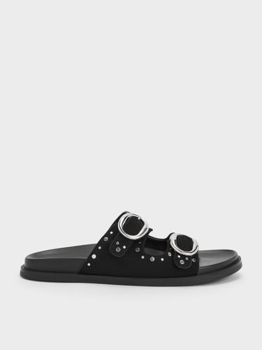 Charles & Keith - Mules à doubles brides cloutées et boucles - Charles & Keith - Modalova