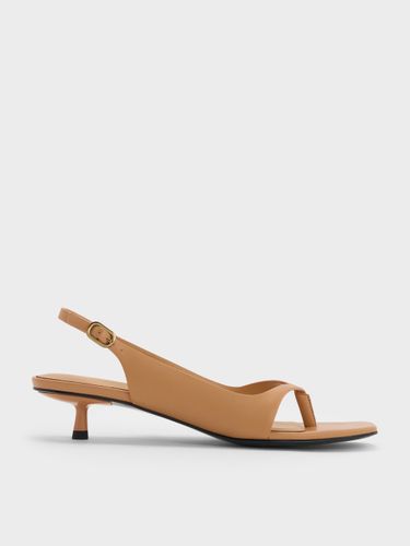 Charles & Keith - Sandales à bride arrière et talon de chaton à bout carré Rayne - Charles & Keith - Modalova