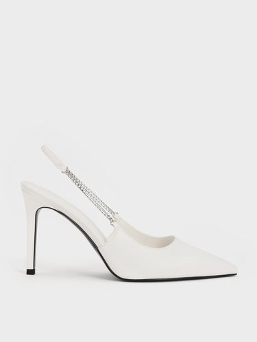 Charles & Keith - Escarpins slingback à bout pointu et chaîne - Charles & Keith - Modalova