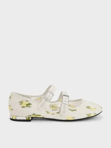 Charles & Keith - Mary Jane fleuries à double bride - Charles & Keith - Modalova
