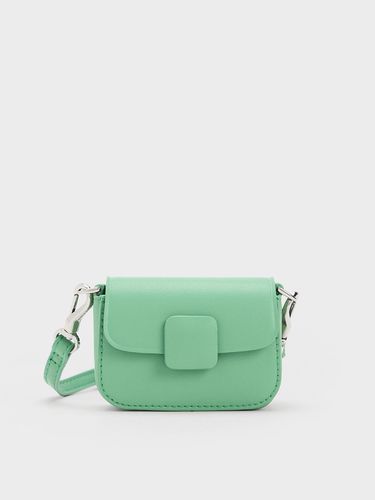 Charles & Keith - Micro sac à bouton-poussoir carré Koa - Charles & Keith - Modalova