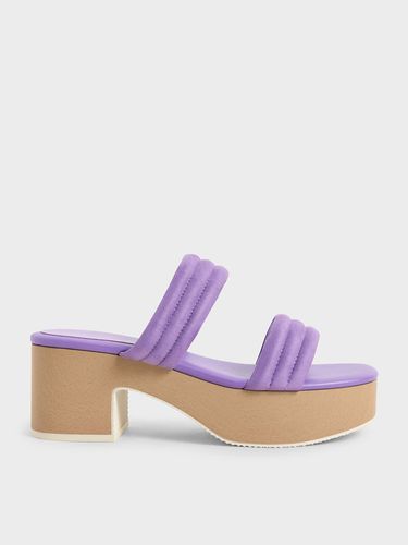 Charles & Keith - Sandales texturées à lanières avec semelle platforme - Charles & Keith - Modalova