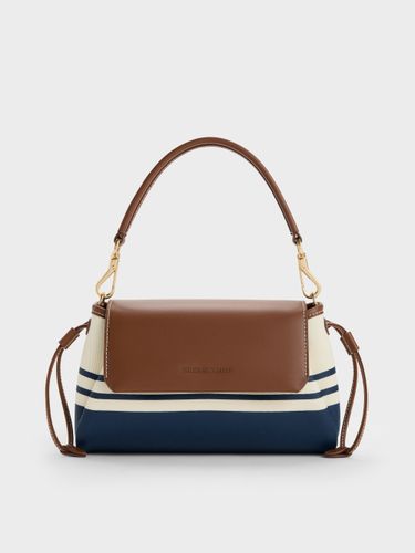 Charles & Keith - Sac à anse Hanya en toile rayée - Charles & Keith - Modalova