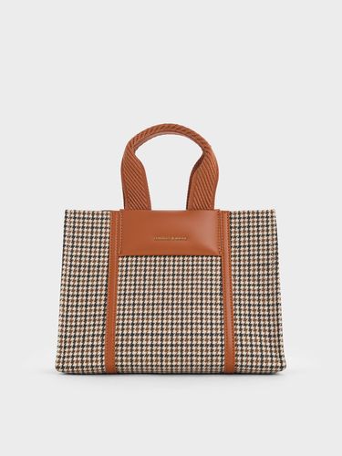Charles & Keith - Mini sac cabas à carreaux Shalia - Charles & Keith - Modalova