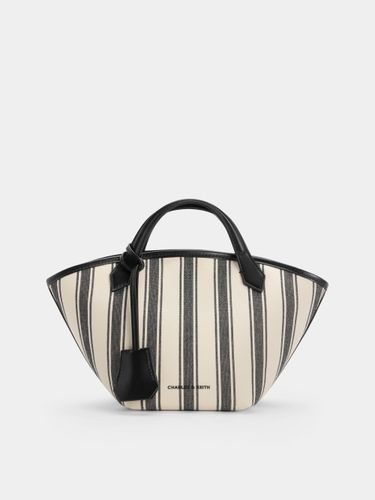 Charles & Keith - Mini cabas Ivanna en toile rayée - Charles & Keith - Modalova