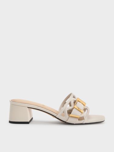 Charles & Keith - Mules à talons Whitney en cuir - Charles & Keith - Modalova