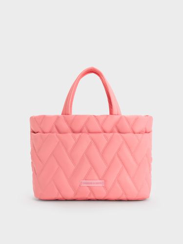 Charles & Keith - Sac boxy en nylon à motif chevrons - Charles & Keith - Modalova