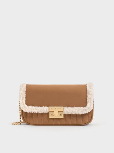 Charles & Keith - Mini sac texturé à bordure en fourrure Donna - Charles & Keith - Modalova