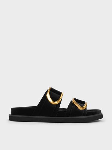 Charles & Keith - Sandales en velours à boucle Gabine - Charles & Keith - Modalova
