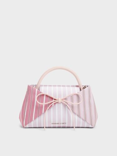 Charles & Keith - Sac à main à empiècements et nœud rayé Hazel - Charles & Keith - Modalova