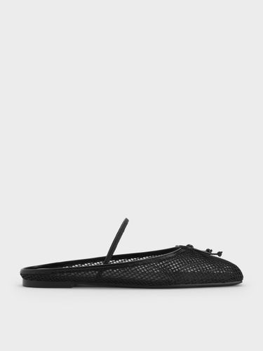 Charles & Keith - Mules en maille à noeud et bout carré - Charles & Keith - Modalova