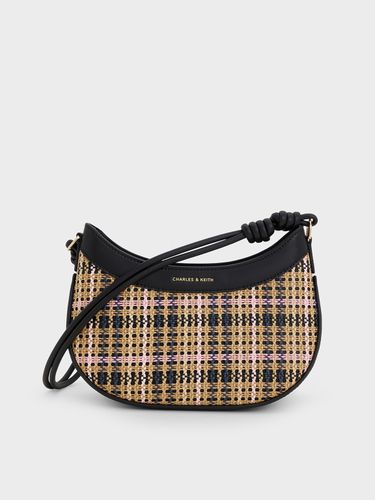 Charles & Keith - Sac porté épaule incurvé en tartan à poignée nouée Sabine - Charles & Keith - Modalova