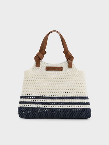 Charles & Keith - Mini sac cabas Ida en maille rayée - Charles & Keith - Modalova