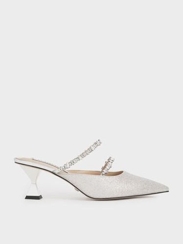 Charles & Keith - Mules à paillettes incrustées de pierres fines - Charles & Keith - Modalova
