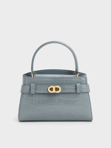 Charles & Keith - Sac à main Aubrielle à boucle et effet croco - Charles & Keith - Modalova