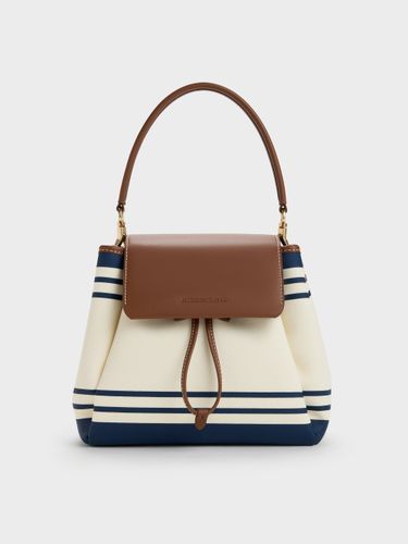 Charles & Keith - Sac à dos Hanya en toile rayée - Charles & Keith - Modalova
