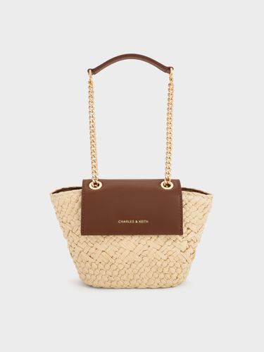 Charles & Keith - Sac bandoulière en raphia à lanière en chaîne Shalia - Charles & Keith - Modalova