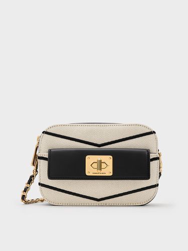 Charles & Keith - Sac bandoulière zippé à chevrons Eleni - Charles & Keith - Modalova