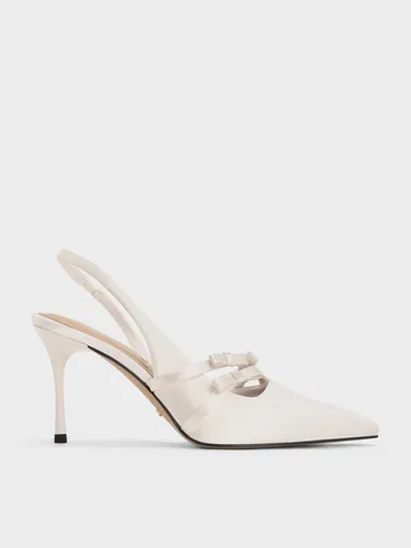 Charles & Keith - Escarpins en polyester recyclé à bride arrière et nœud Jessy - Charles & Keith - Modalova