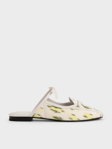 Charles & Keith - Mules à lacets et nœud à imprimé floral - Charles & Keith - Modalova