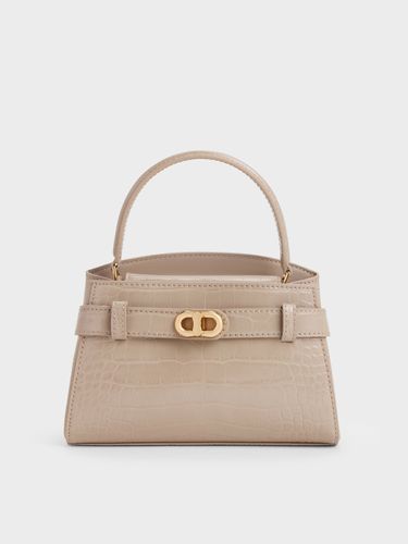 Charles & Keith - Sac à main Aubrielle à boucle et effet croco - Charles & Keith - Modalova