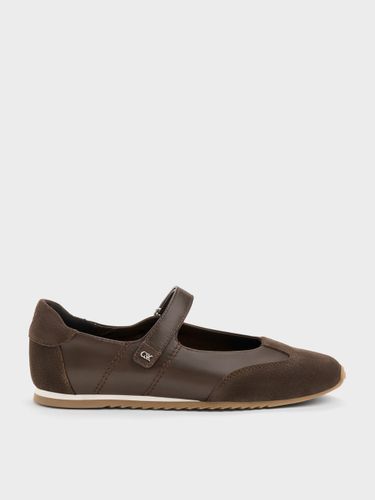 Charles & Keith - Baskets Mary Jane Jace en cuir et daim - Charles & Keith - Modalova