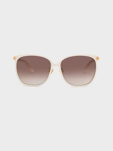 Charles & Keith - Lunettes de soleil carrées oversize - Charles & Keith - Modalova