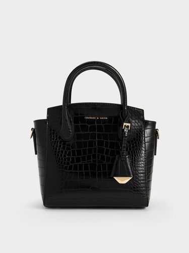 Charles & Keith - Sac cabas trapèze à effet croco - Charles & Keith - Modalova