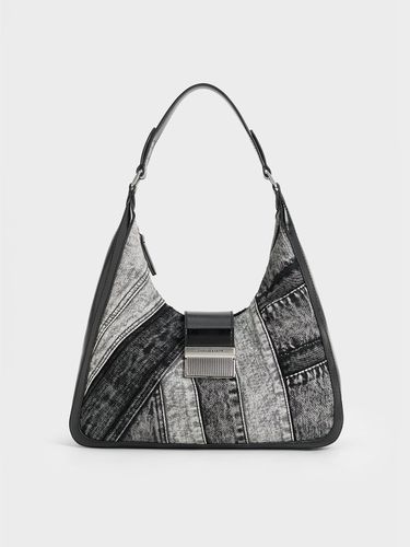 Charles & Keith - Sac hobo en denim patchwork Charlot - Charles & Keith - Modalova