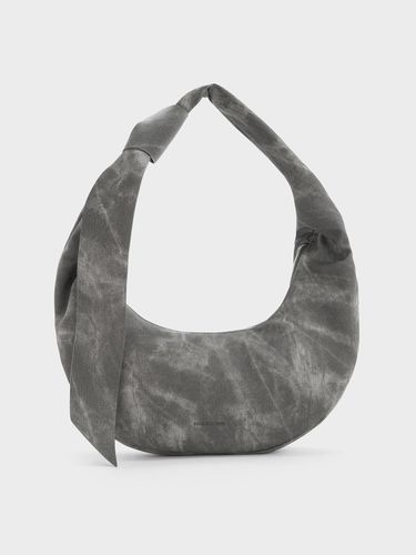 Charles & Keith - Sac hobo incurvé à noeud Toni en denim - Charles & Keith - Modalova