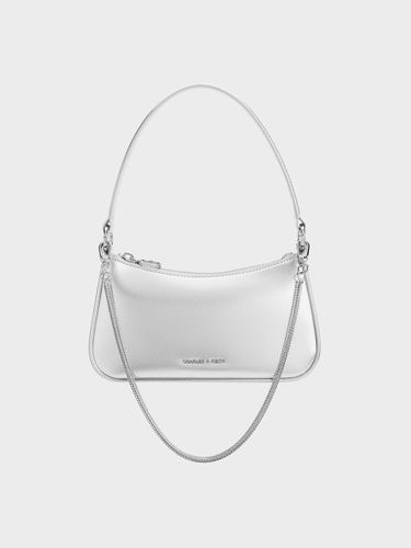 Charles & Keith - Sac porté épaule métallisé incurvé - Charles & Keith - Modalova