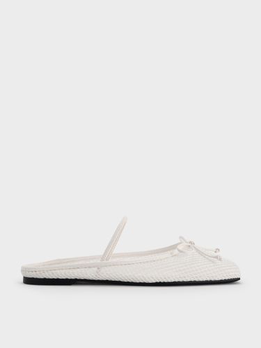 Charles & Keith - Mules en maille à noeud et bout carré - Charles & Keith - Modalova