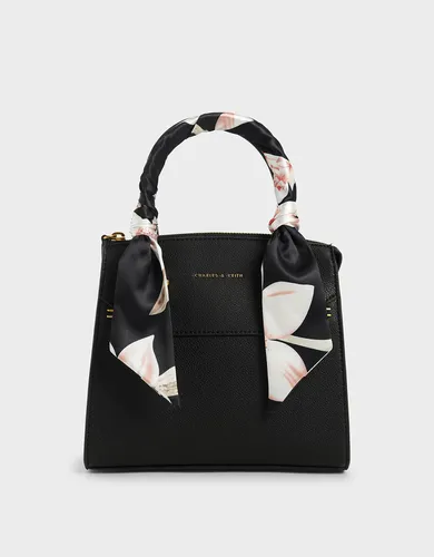 Charles & Keith - Sac à main avec poignée foulard imprimé - Charles & Keith - Modalova