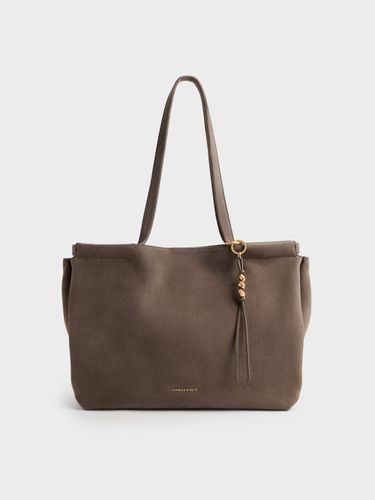 Charles & Keith - Grand Sac Cabas Zephyr à Pompon - Charles & Keith - Modalova