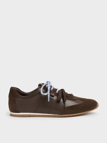Charles & Keith - Baskets Jace en cuir et daim - Charles & Keith - Modalova
