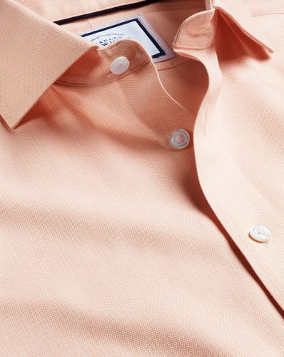 Chemise À Tissage Henley Et Col Italien Sans Repassage - Pêche en par - Charles Tyrwhitt - Modalova