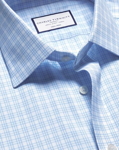 Chemise En Sergé À Carreaux Sans Repassage - par - Charles Tyrwhitt - Modalova