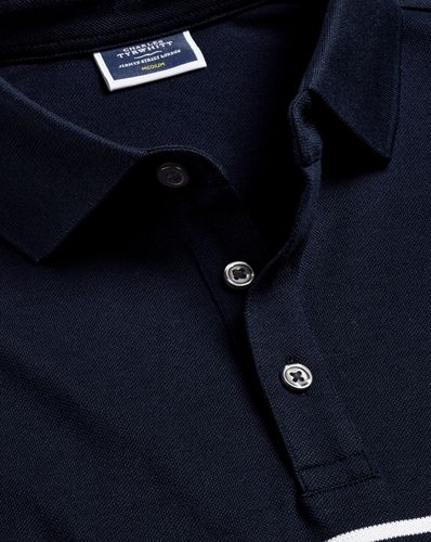Polo En Piqué À Rayures Marinière - Marine Et en / par - Charles Tyrwhitt - Modalova