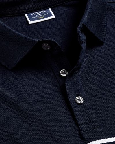 Polo Tyrwhitt En Piqué À Rayures Marinière - Marine Et en / par - Charles Tyrwhitt - Modalova