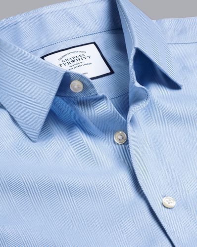 Chemise À Chevrons Et Col Classique Sans Repassage - par - Charles Tyrwhitt - Modalova